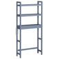 3-Tier Over The Toilet Storage Bamboo Over Toilet Shelf Bathroom Storage Organizer with Adjustable Shelf, Grey