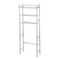 3-Shelf Over-the-Toilet Steel Storage Rack, Chrome Finish